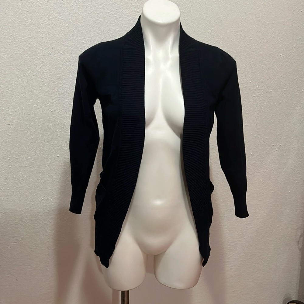 Active USA Navy Blue Cardigan Sz S